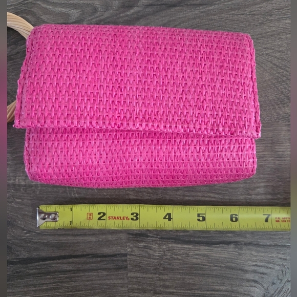 A New Day Straw Bracelet Pouch Clutch Purse NWT - Picture 4 of 5